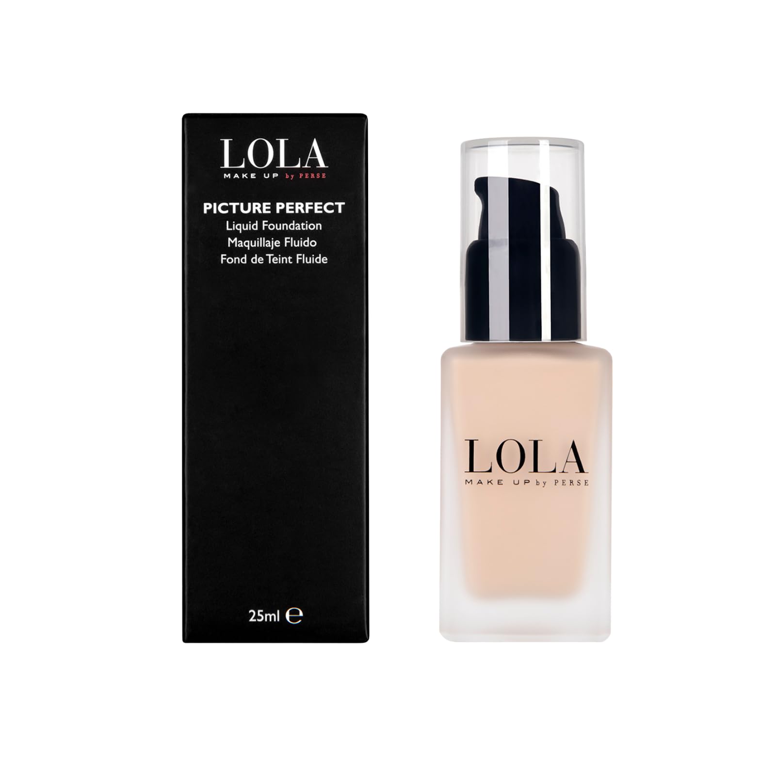LOLA Make Up by Perse Picture Perfect Foundation – Lightweight, Buildable Light-to-Medium Coverage – Radiant, Oil-Absorbing, Hydrating – Vegan, Cruelty-Free – [B002-Light]