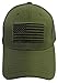 USA Flag Patch Tactical Style Mesh Trucker Baseball Cap Hat Army Green