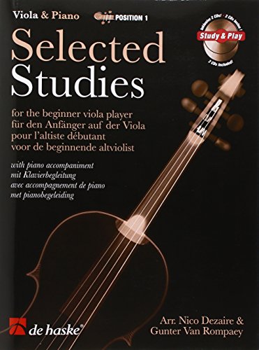 Selected Studies: For the Beginner Viola Player (De Haske Play-Along Book)