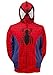 Marvel Spider-Man Cosplay Full Zip Hoodie Red,2X