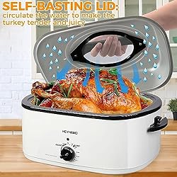 26 Quart Electric Roaster Oven with Visible
