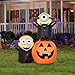 Halloween Lighted Minion Pumpkin Outdoor Inflatable Yard Decoration, 6.5 ft High x 6 ft Wide
