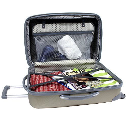 Traveler's Choice Tasmania 100% Pure Polycarbonate Expandable Spinner Luggage 3-Piece, Navy - Thumbnail 2