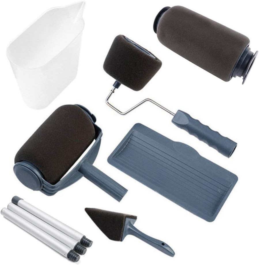 Rouleau de Peinture, 9Pcs Kit de Rouleau de Peinture avec reservoir — free download