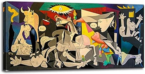 Paintings - ZENDA Pablo Picasso Wall Art Picasso Guernica Painting Wrapped Canvas Art for Bedroom Livingroom Decoration Ready to Hang