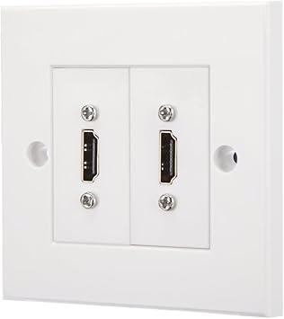2 Puerto HDMI placa frontal Modular/enchufe de pared: Amazon.es: Electrónica