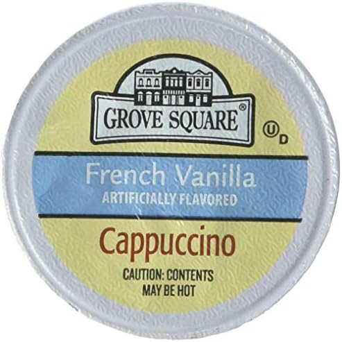 Grove Square Cappuccino, French Vanilla, 50 Single Serve Cups (Packaging May Vary)