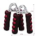 Lanshanchu 2 Pack Hand Grip Strengthener for Kids elderly, Soft Foam Hand Wrist Power Grip Strength Training Fitness Grips Gym Exerciser Gripper (Red)