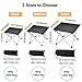 Vockvic Camping Folding Portable Table, Lightweight Aluminum Foldable Small Compact Roll Up Table with Carry Bag, Easy to Carry and Setup, Fit for Picnic, BBQ, Beach, Fishing, Indoor and Outdoorthumb 2