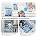 AIEVE Cooler Ice Packs, Cooler Freeze Packs, 12 Pack Long Lasting Ice Packs for Coolers Cooler Shock Freeze Packs Reusable Ice Packs for Coolers, Camping, Lunch Bags, Office, Beach, Picnic