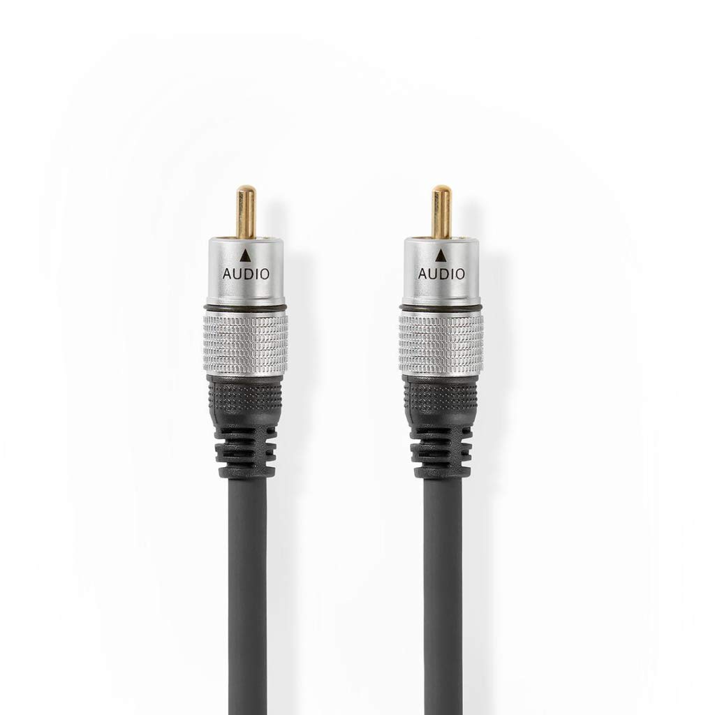 NEDIS CAGC24170AT25 Digital Audio Cable | RCA Male | RCA Male | Gold Plated | 2.50 m | Round | PVC | Anthracite | Clamshell