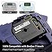 Label KINGDOM Compatible Label Tape Replacement for Brother M231 MK231 M-K231 M-231 12mm 0.47 Inch M Tape,26.2 Feet, Black on White, Use for PT-M95 PT-65 PT-90 PT45M Label Maker, 2-Pack