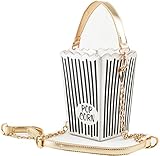 Buenocn Women's Girls' Creative Popcorn Shape Cross-body Shoulder Mini Bag Handbag Purse Ls5378 (black)