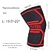 711TEK Compression Knee Sleeves - Best Knee Brace FDA Approved for Men & Women – Knee Support for Running and All Sports,Faster Injury Recovery(Red-L-2Pcs)– for Best FIT Check Sizing Chart
