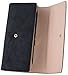 Travelambo Womens Wallet Faux Leather RFID Blocking Purse Credit Card Clutch Holder Case (Black)