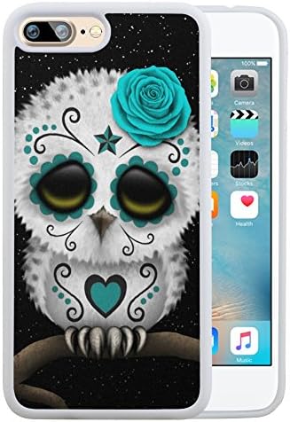 iPhone 7 Plus 5.5 Case,Customized Sugar Skull TPU and PC for iPhone 7 Plus 5.5--White