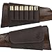 BRONZEDOG Buttstock Ammo Holder Shotgun Shell Pouch 12 (16) Ga 7.62 Caliber Adjustable Rifle Stock Cartridge Holder Hunting Accessories Right Handed Black Brown Khaki