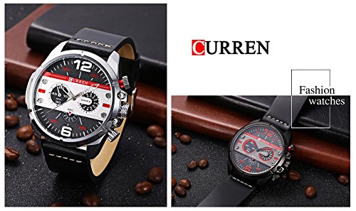 CURREN Luxury Brand Men Quartz Luminous Watch Moda Deporte Marrón Relojes de Pulsera - Imagen 5