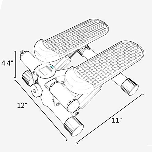 KENL-Fitness-Stair-Stepper-for-Women-and-ManMini-Stepper-Fitness-Cardio-Exercise-TrainerHeight-Adjustable-Stepper-Twisting-MachineStepper-Exercises-Equipment-Monitor-Resistance-Bands