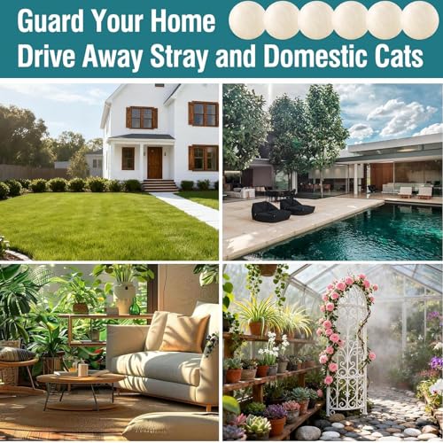 12PCS-Natural Outdoor Cat Repellent Balls,Cat Deterrent Outdoor – Effectively Protect Your Yard, Garden, and Lawn from Unwanted Cat Scratching, Digging & Spraying (L1)