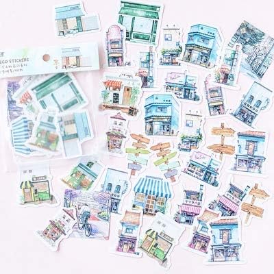 JingHai 40pcs/pack Travel Alone Japanese Paper Kawaii Cute Custom Diary Flower Stickers Scrapbooking Flakes Stationery