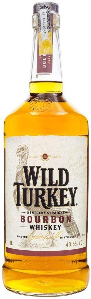 Amazon Co Jp Wild Turkey Bourbon Whiskey バーボンウィスキー ワイルドターキー スタンダード ウイスキー アメリカ 1000ml 食品 飲料 お酒