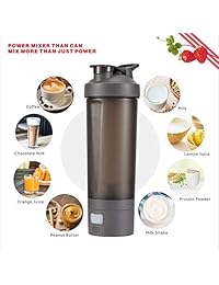 Botella de afeitadora de proteínas, hoja de acero inoxidable, botella de proteínas en polvo con función de...