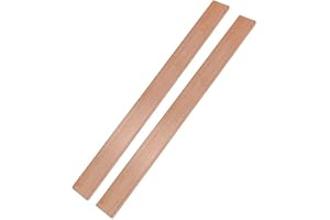 HWYEE 2Pcs 1/4" x 1" x 12" C110 Copper Flat Bar 12" Long, 6 x 25 x 305mm 99.98% Pure Copper Bus Bars DIY Craft, Electrical Connectors for Electroplating (2PCS,6 * 25 * 305mm)