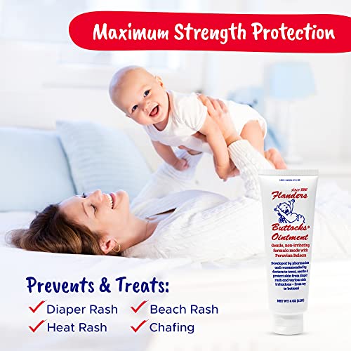Flanders Buttocks Ointment Diaper Rash Cream for Treatment and