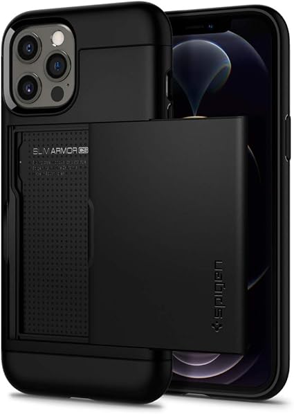 Amazon Co Jp Spigen Iphone12 ケース Iphone12pro ケース 6 1インチ 対応 スリム アーマー Cs 耐衝撃 携帯ケース 衝撃 吸収 ハード カバー 背面 スライド 式 カードケース Mil規格 落下防止 Ic カード ポケット パスケース アイフォン12 ケース アイフォン12プロ