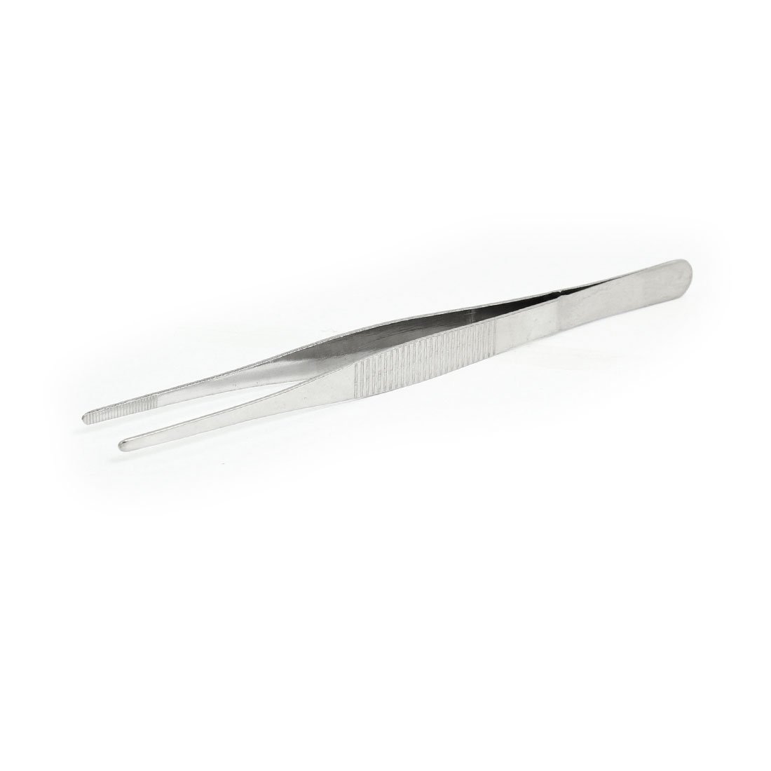 uxcell Square Polished Tip Stainless Steel Straight Tweezers, 180mm Length