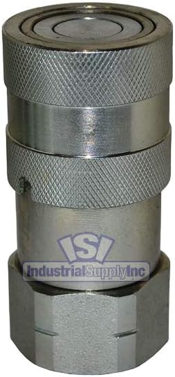 Hydraulic Quick Coupler - ISO 16028 Flat Face - Female - 1/2" Coupler x 1/2" NPT - Industrial Supply