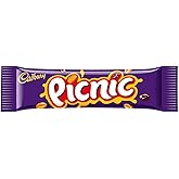Cadburys Picnic Bar | Total 24 bars of British Chocolate Candy - Cadbury Picnic Bars 48.g each