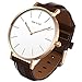 June & Ed Quartz Stainless Steel Men's Watch with Sapphire Crystal Dial Window W-0060