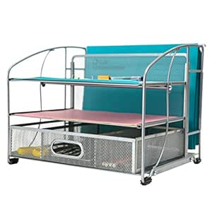 Exerz Organizador De Escritorio De Malla De Oficina 3 Bandejas/Soporte