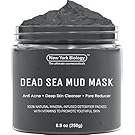 Dead Sea Mud Mask for Face & Body - 100% Natural Spa Quality - Best Pore Reducer & Minimizer to Help Treat Acne , Blackheads & Oily Skin – Tightens Skin for a Visibly Healthier Complexion – 8.8 OZ