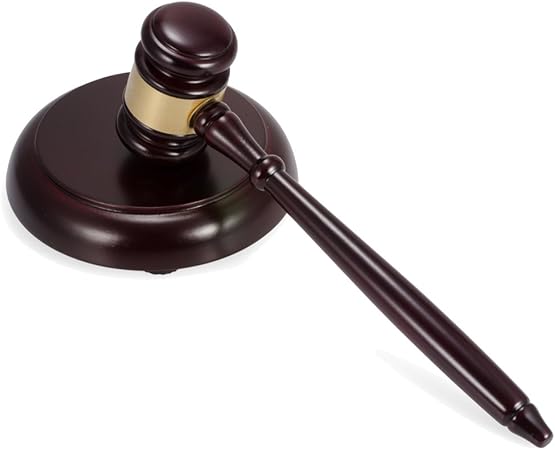 Amazon Pchero 競売ハンマー 裁判官の小槌 オークションハンマー 木材製 高級感 耐久性 小槌置き台付き 手作り コスプレ 弁護士 裁判員 裁判長 裁判官 おもちゃ おもちゃ