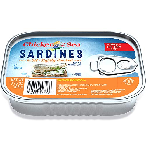 Chicken of the Sea Smoked Sardines in Oil, Wild Caught, 3.75 oz. Can