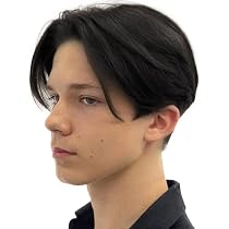 Men's Wig Brown Short Wavy Layered Cosplay Halloween Costume Hair Wigs For Male