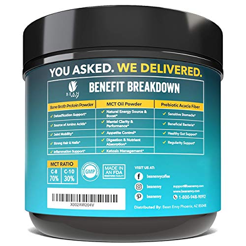 image for Bean Envy Bone Broth Protein Powder + MCT Oil + Prebiotic Acacia Fiber