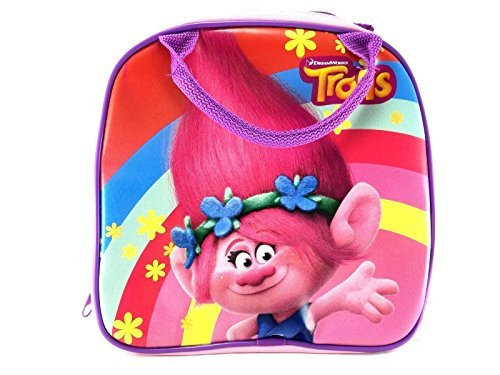 Dreamworks trolls poppy lunch bag plus water bottle- pi…