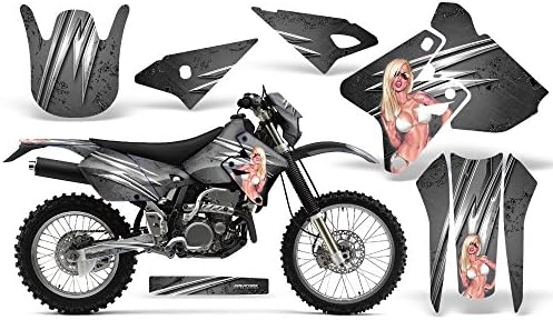 Creatorx グラフィックスキット デカール ステッカー スズキ Drz400 Drz400s Z400 E Graphics You Rock Silver 用 ナンバー Creatorx グラフィックスキット デカール ステッカー スズキ Drz400 Drz400s Z400 E Graphics You Rock Silver 用 ナンバー