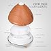 Essential Oil Diffuser Humidifier, multifun 500ml Ultrasonic Humidifier Large, Ultra Quiet Aromatherapy Cool Mist Humidifier with Night Light, 4 Timer Auto Shut-off Humidier Office Home, Last 18hrs