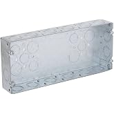 RACO 953 (4) Gang 1-5/8-Inch Deep Welded Gang Electrical Box with (16) Concentric 1/2-Inch and 3/4-Inch Knockouts