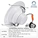 TORCHSTAR 12-Pack 5/6 Inch LED Recessed Downlight, Baffle Trim, Dimmable, 15W (120W Eqv.), CRI 90, UL Listed, 1100lm, 5000K Daylight, Simple Retrofit Installation
