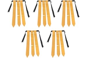 Cenroelon Yellow Flag Football Belt Youth Touchdown Game Capture The Flag Streamer Waist Flag