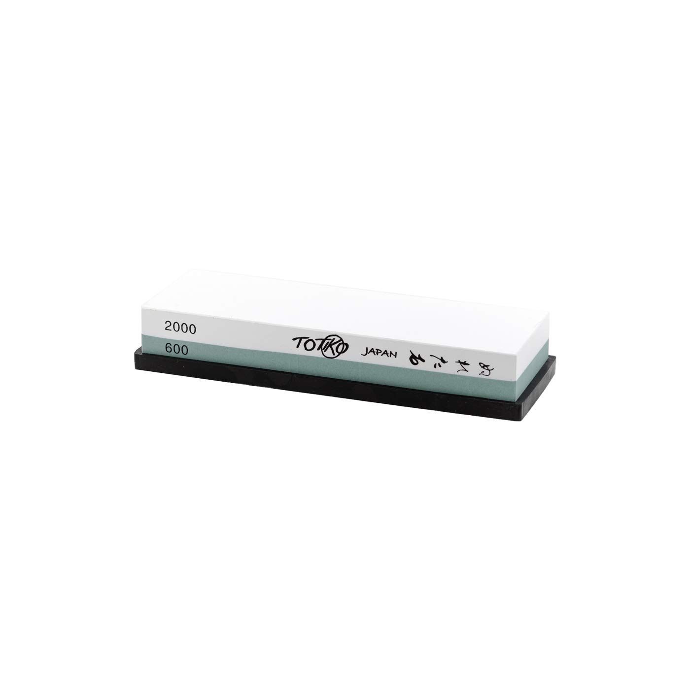 Totiko Japanese sharpening whetstone, its material is 3 times more durable for sharpening professional blades, 600/2000 grain Japan Knives