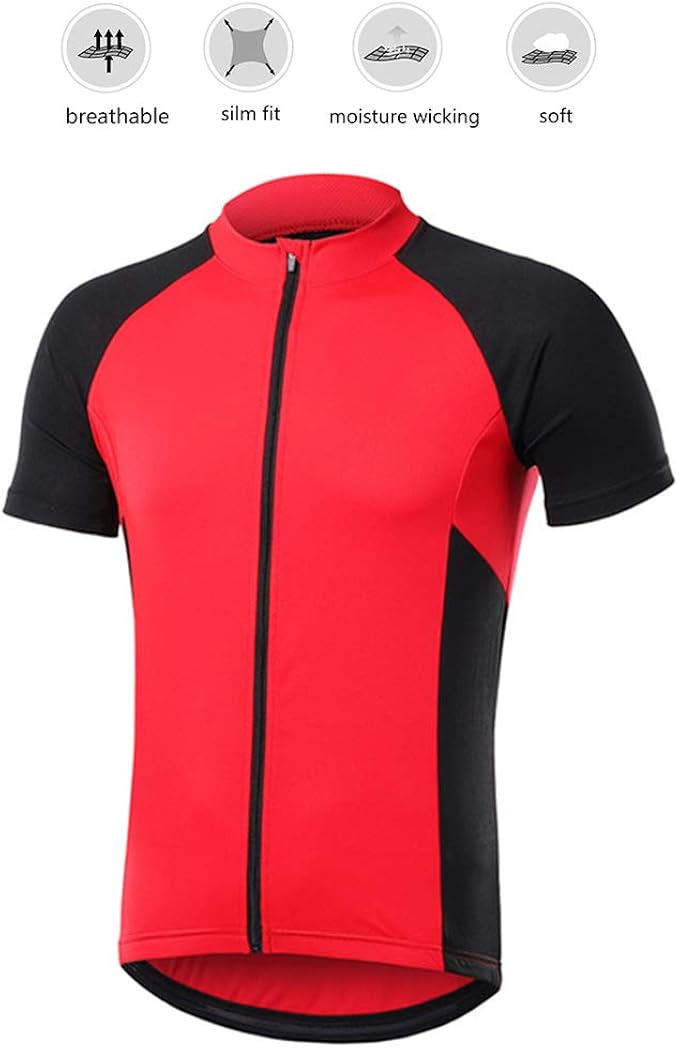 Mateju Radtrikot Damen Kurzarm | Atmungsaktive Fahrradbekleidung | Mit Reißverschluss & Taschen