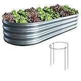 COATTOA Raised Garden Bed, 6×3×1ft Outdoor