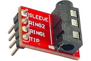 ShillehTek 3.5mm Stereo Audio Jack Breakout Board – TRRS Headphone/Video Jack Module for Arduino, Raspberry Pi, Audio Project